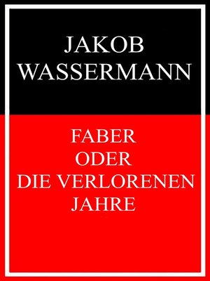 cover image of Faber oder Die verlorenen Jahre